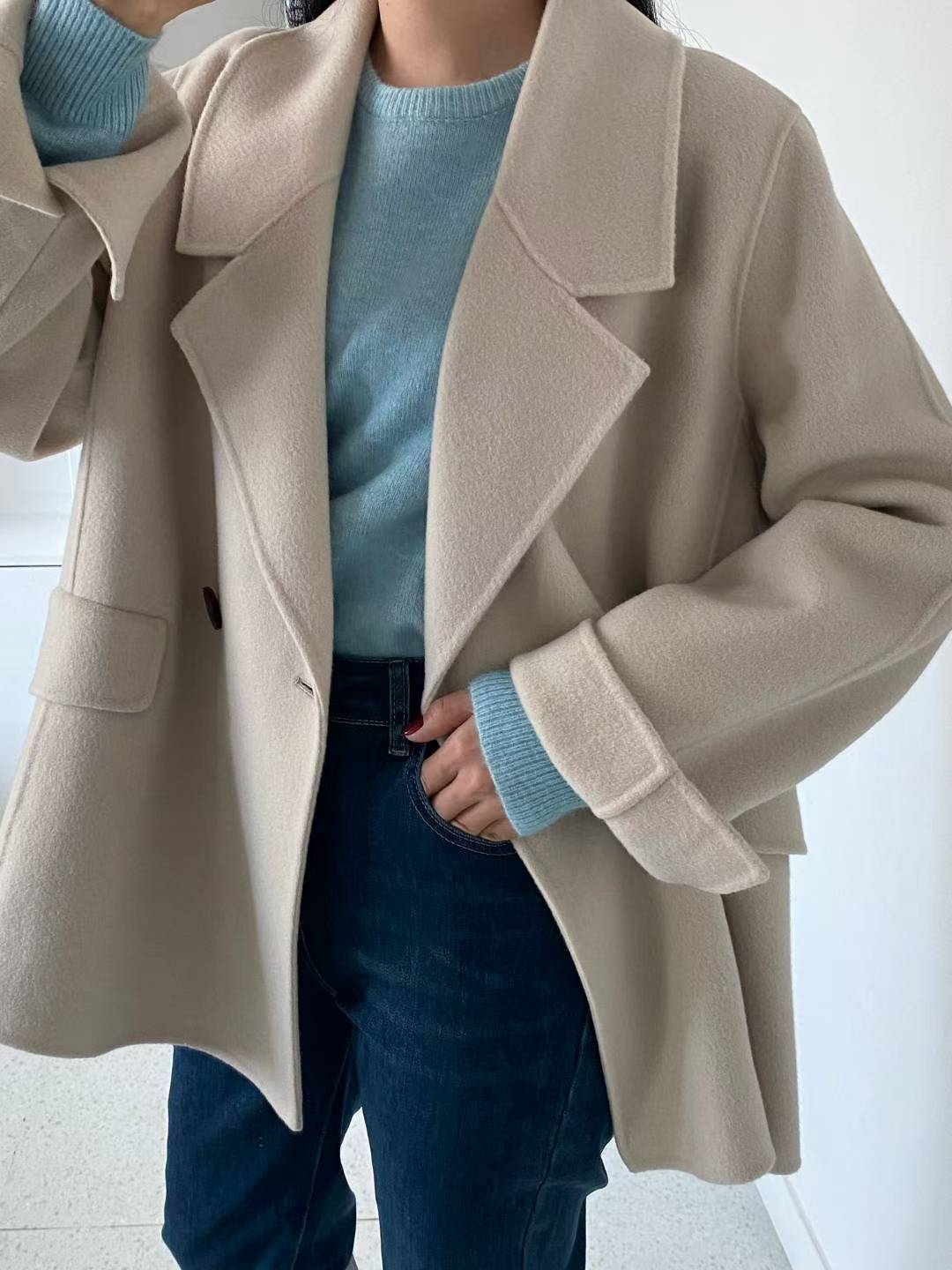 經典雙排扣大衣