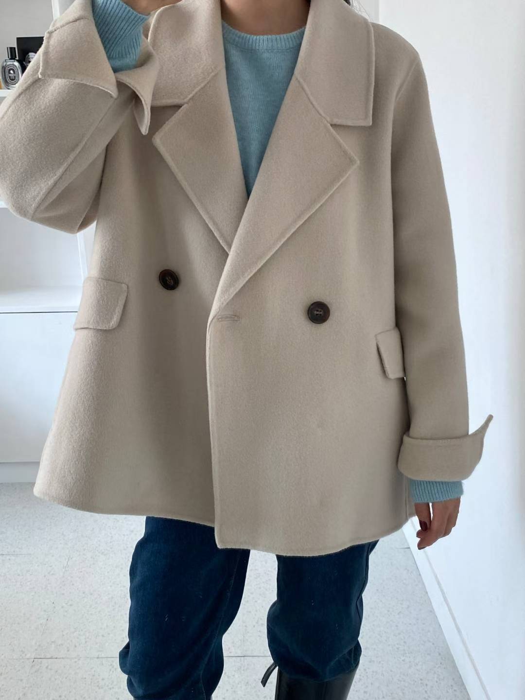 經典雙排扣大衣