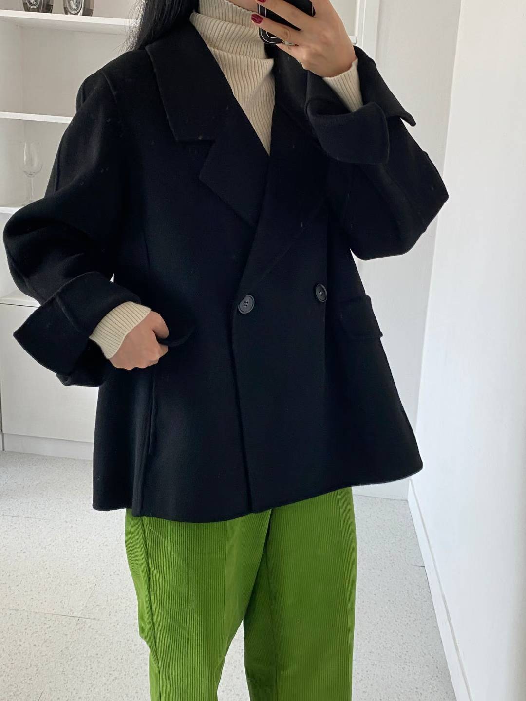 經典雙排扣大衣